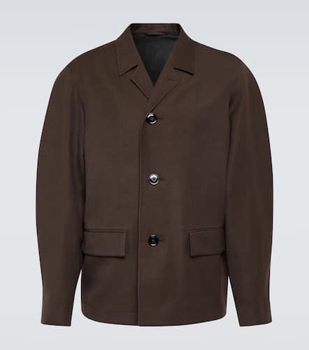 Wool and linen gabardine coat - Lemaire - Modalova