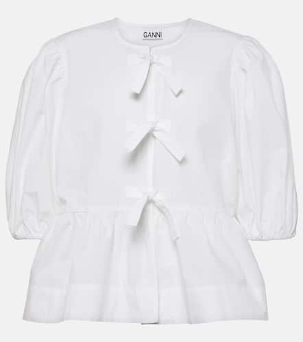 Ganni Blouse en coton - Ganni - Modalova