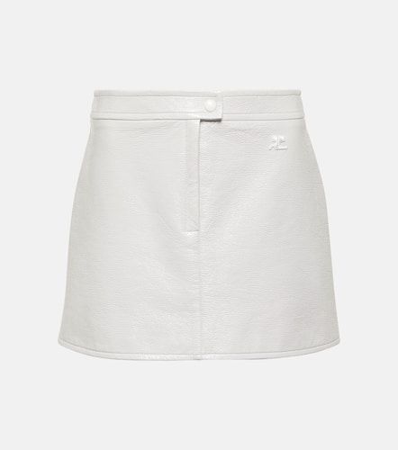 Courrèges Iconic logo vinyl miniskirt - Courreges - Modalova