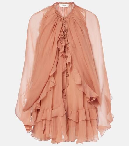 ChloÃ© Ruffled silk muslin cape - Chloe - Modalova