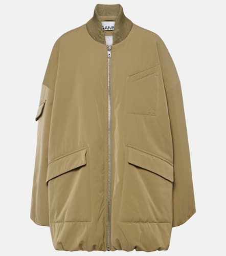 Ganni Oversized twill bomber jacket - Ganni - Modalova