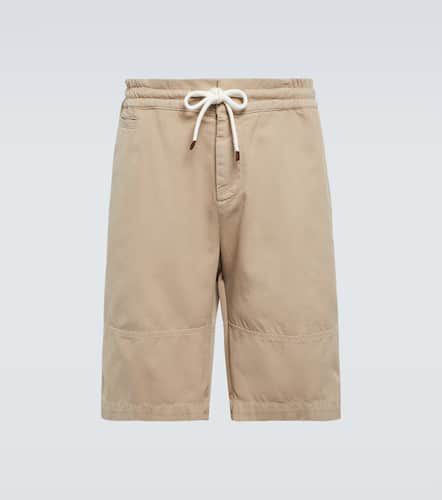 Shorts de algodón con cordón - Brunello Cucinelli - Modalova