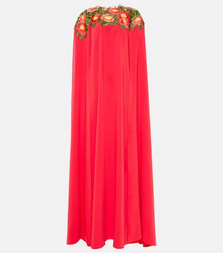 Vestido de fiesta Camellia de georgette floral - Oscar de la Renta - Modalova