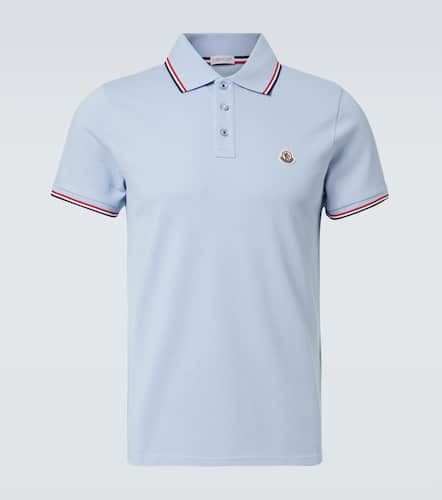 Moncler Polo in cotone con logo - Moncler - Modalova