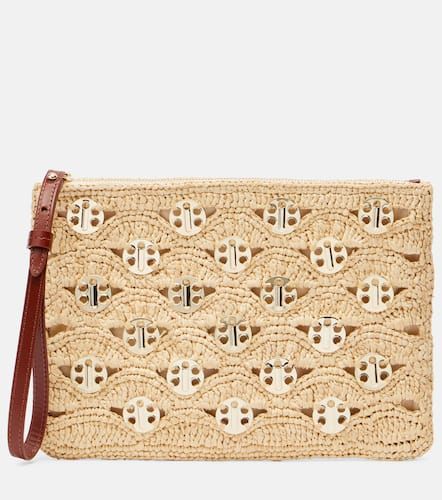 Verzierte Clutch aus Raffiabast - Rabanne - Modalova