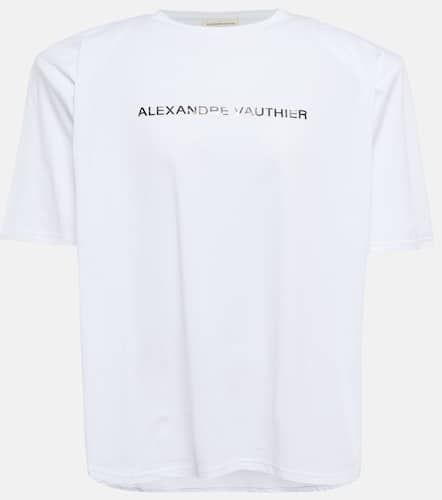 Logo cotton jersey T-shirt - Alexandre Vauthier - Modalova