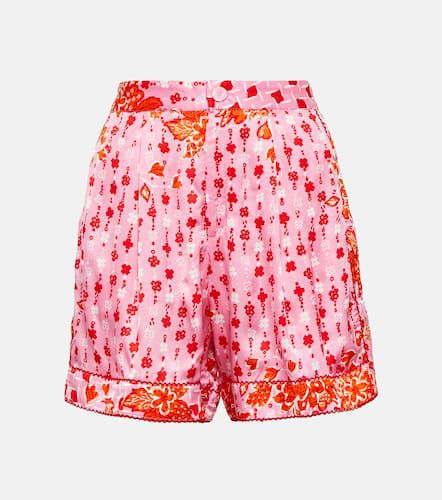 Isabelle floral satin shorts - Poupette St Barth - Modalova