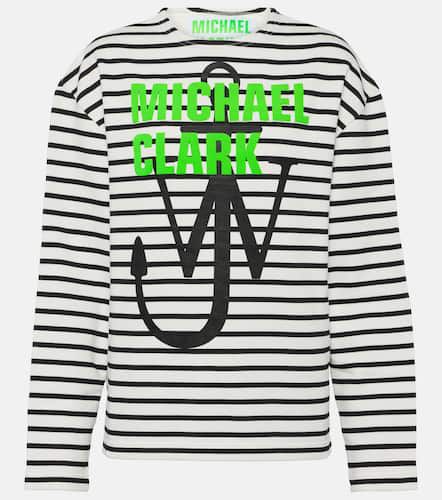 X Michael Clark striped cotton jersey sweatshirt - JW Anderson - Modalova