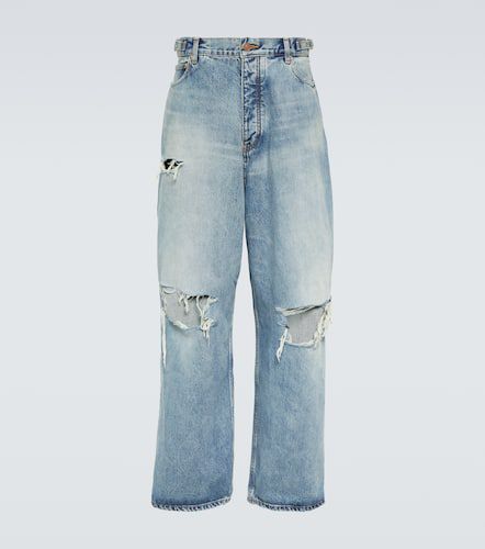 Distressed wide-leg jeans - Balenciaga - Modalova