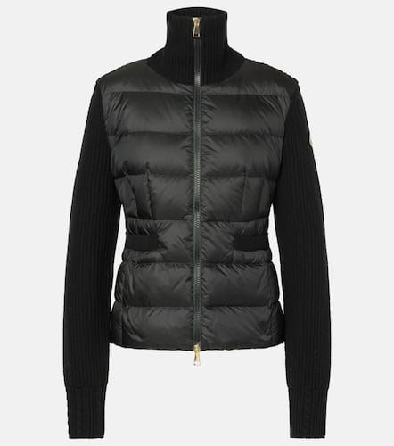 Chaqueta de lana con paneles de plumas - Moncler - Modalova