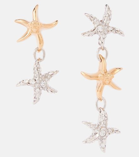 Barocco Sea embellished drop earrings - Versace - Modalova