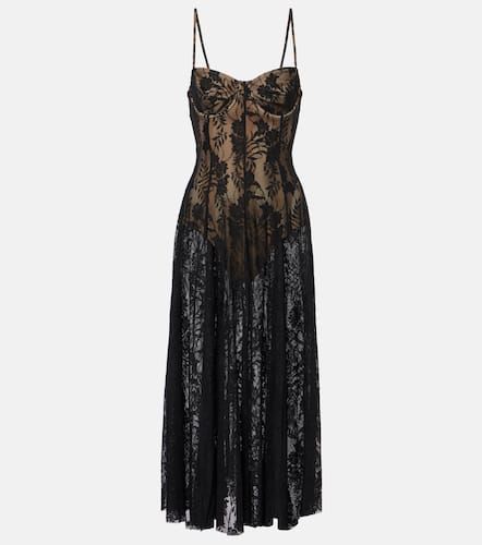 Norma Kamali Floral lace slip dress - Norma Kamali - Modalova