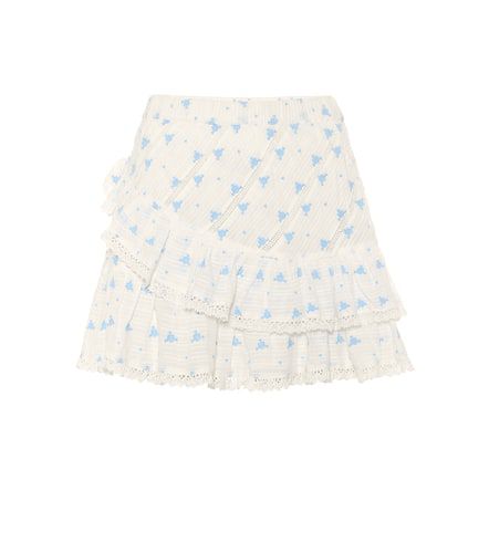 Minifalda Emma de algodón floral - LoveShackFancy - Modalova