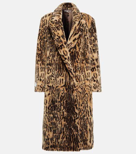 Ocelot-print wool-blend faux fur coat - Stella McCartney - Modalova