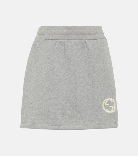 Minifalda de forro polar de algodón - Gucci - Modalova