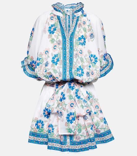 Floral cotton shirt minidress - Juliet Dunn - Modalova