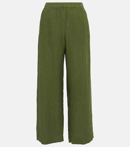 Lola high-rise wide-leg linen pants - Velvet - Modalova