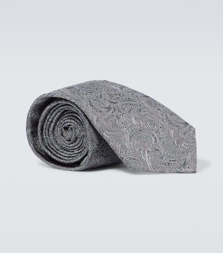 Corbata de seda con paisley - Brunello Cucinelli - Modalova