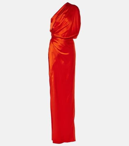 Draped one-shoulder silk satin gown - The Sei - Modalova