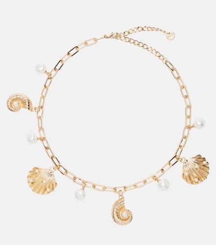 Embellished 18kt -plated necklace - Self-Portrait - Modalova