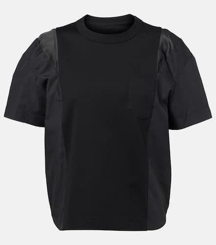 Cotton poplin and jersey T-shirt - Sacai - Modalova