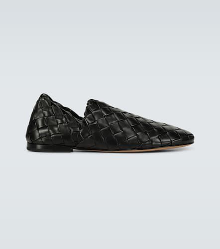 Intreccio leather slippers - Bottega Veneta - Modalova