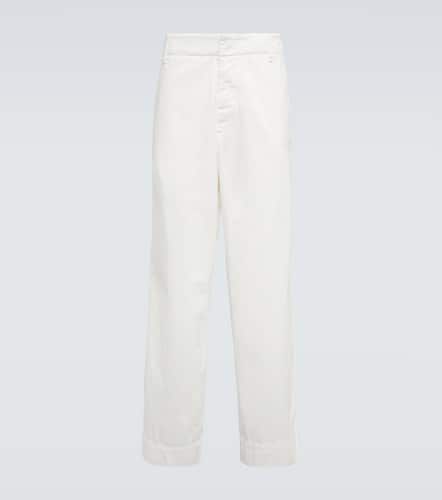 Pantalones rectos de algodón - Giorgio Armani - Modalova