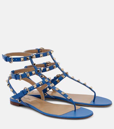 Sandalen Rockstud aus Leder - Valentino Garavani - Modalova