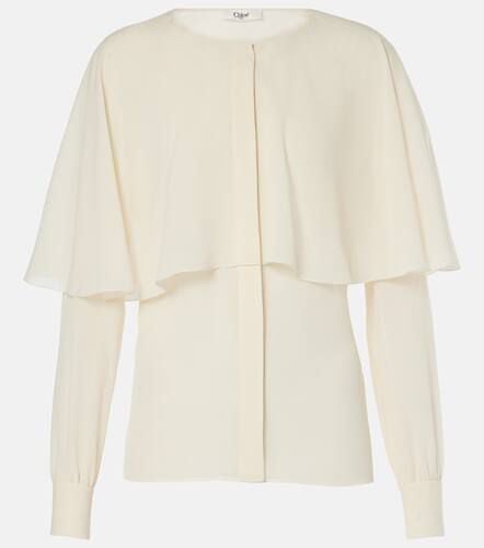 Chloé Caped silk chiffon blouse - Chloe - Modalova