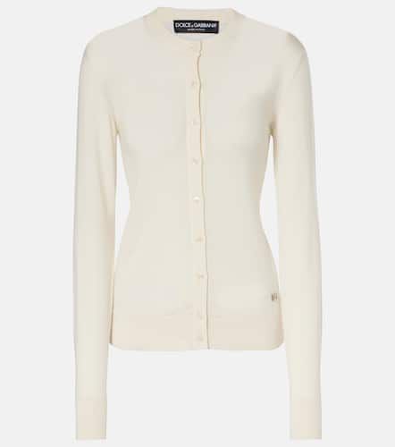 DG cashmere and silk cardigan - Dolce&Gabbana - Modalova