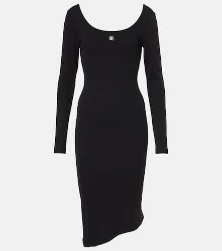 Ribbed-knit cotton jersey midi dress - Givenchy - Modalova