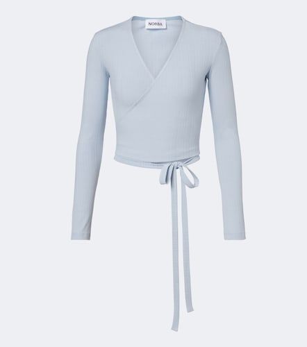 Norba Ribbed-knit wrap top - Norba - Modalova