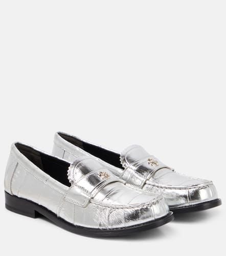 Perry metallic leather loafers - Tory Burch - Modalova