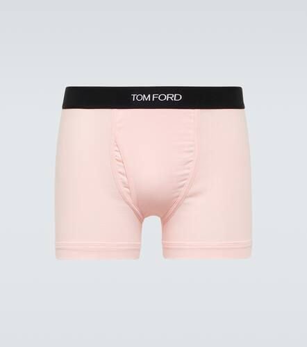 Logo cotton-blend jersey boxer briefs - Tom Ford - Modalova