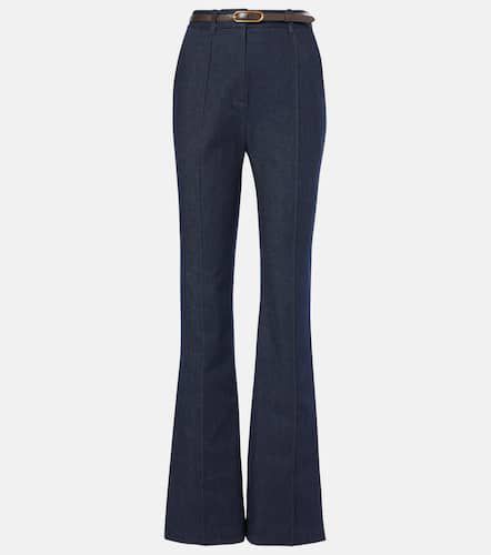 Gracie belted high-rise bootcut jeans - Veronica Beard - Modalova