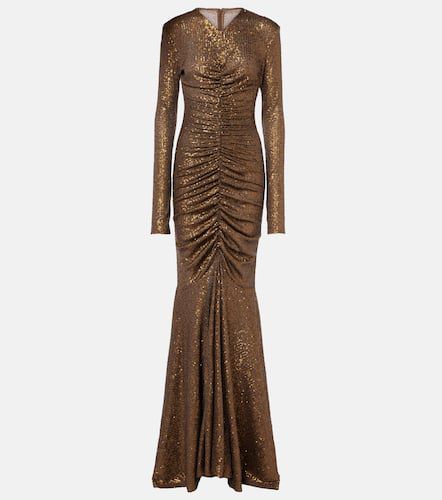 Norma Kamali Sequined ruched gown - Norma Kamali - Modalova