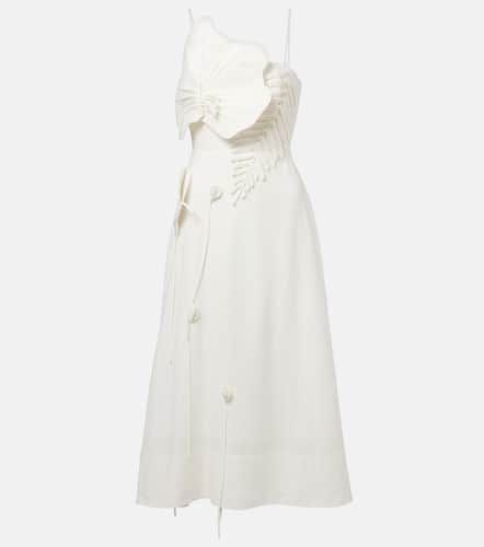 Midikleid aus einem Leinengemisch - Farm Rio - Modalova