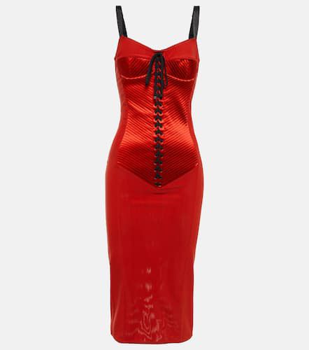 Vestido midi acordonado - Dolce&Gabbana - Modalova