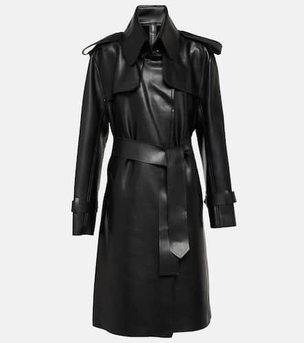 Faux leather trench coat - Norma Kamali - Modalova