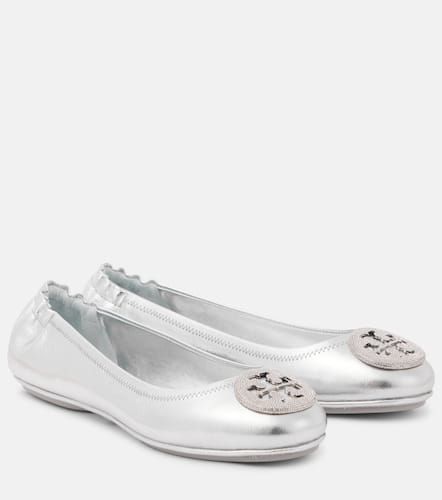 Bailarinas Minnie de piel metalizada - Tory Burch - Modalova