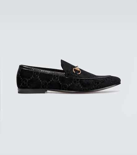 Gucci Jordaan GG velvet loafers - Gucci - Modalova