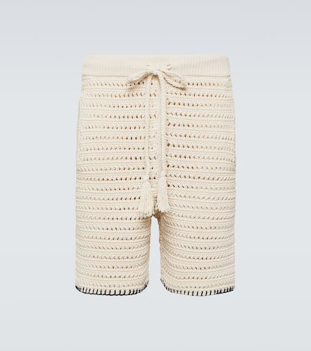 Rete crochet cotton-blend shorts - Alanui - Modalova