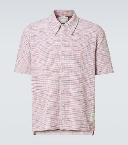 Camicia in tweed di misto cotone - Thom Browne - Modalova