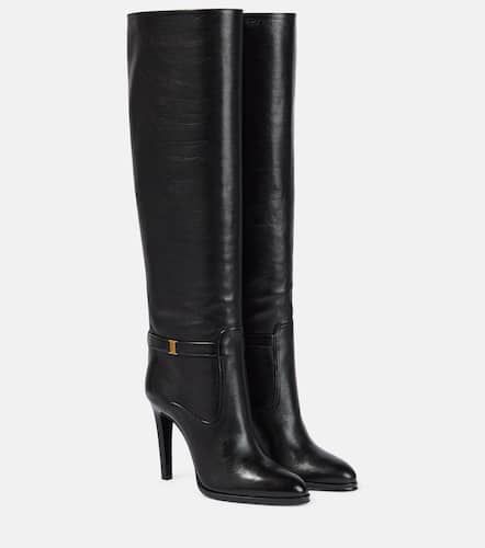Diane 105 leather knee-high boots - Saint Laurent - Modalova