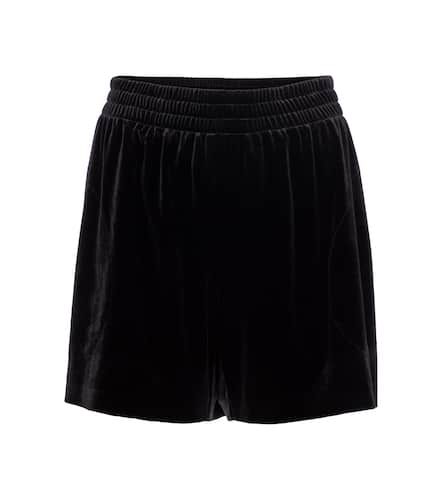 Shorts de terciopelo de tiro alto - Norma Kamali - Modalova