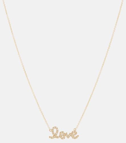 Love 14kt necklace with diamonds - Sydney Evan - Modalova