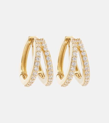 Time 10kt yellow earrings with diamonds - Stone and Strand - Modalova