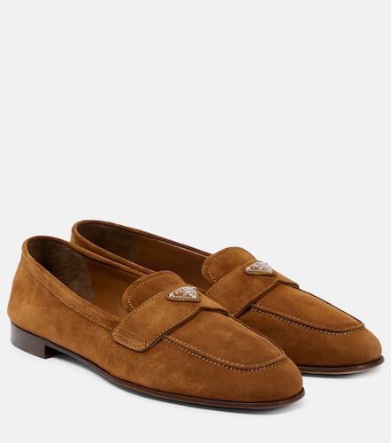 Prada Logo suede loafers - Prada - Modalova