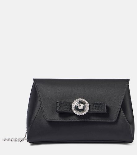 Clutch Gianni Ribbon Small in raso - Versace - Modalova