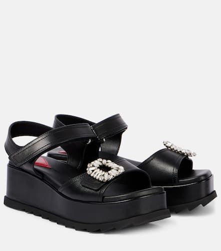 Sandalias con cuña Slidy Viv’ de piel - Roger Vivier - Modalova